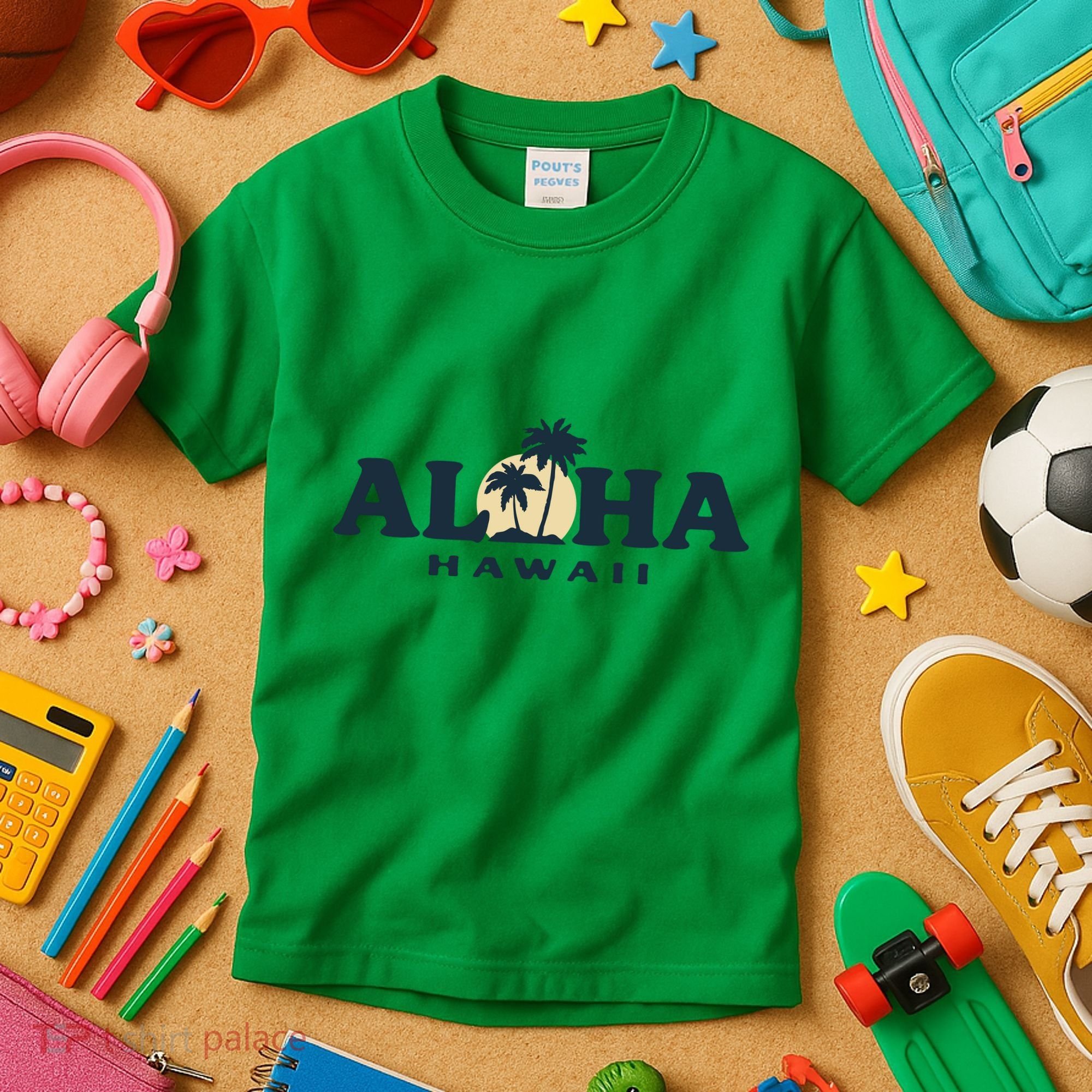 Aloha Sunset Hawaii Kids T-Shirt