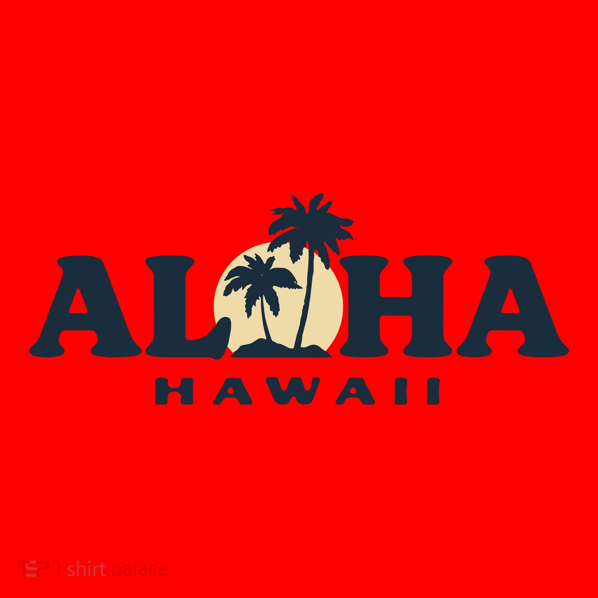 Aloha Sunset Hawaii Santa Hat
