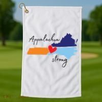 Appalachia Strong Hurricane Helene Disaster Relief Golf Towel thumb 1