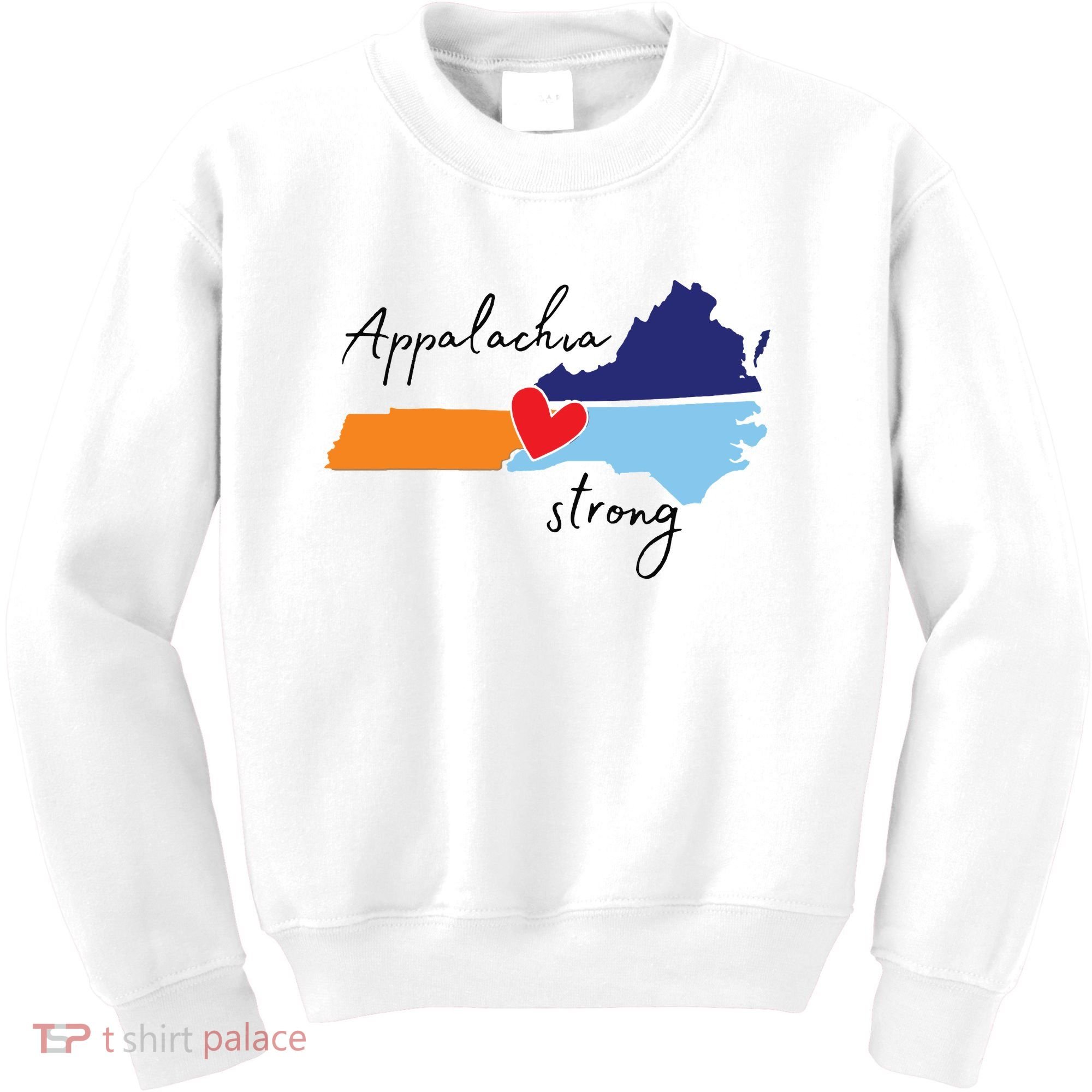 Appalachia Strong Hurricane Helene Disaster Relief Kids Sweatshirt