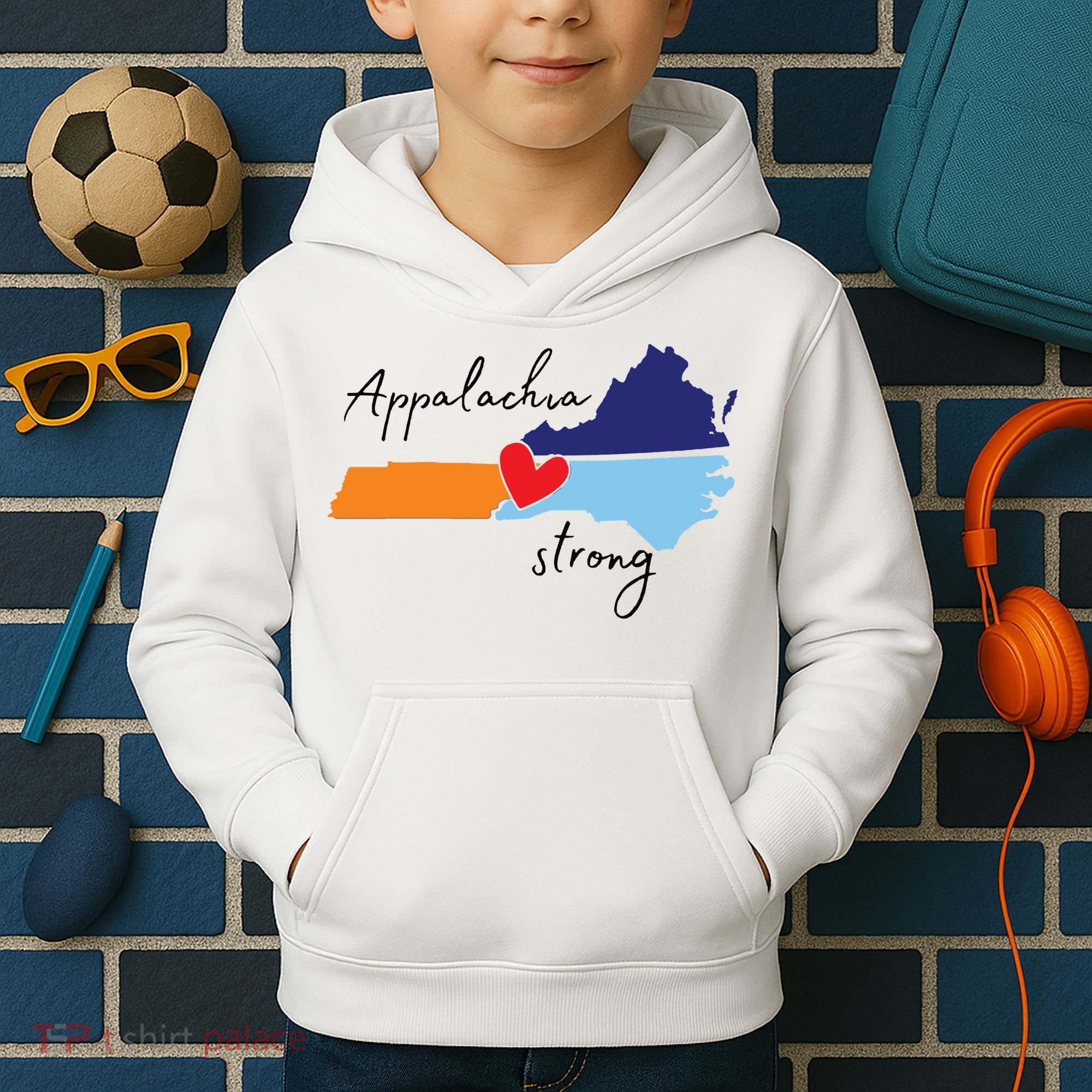 Appalachia Strong Hurricane Helene Disaster Relief Kids Hoodie
