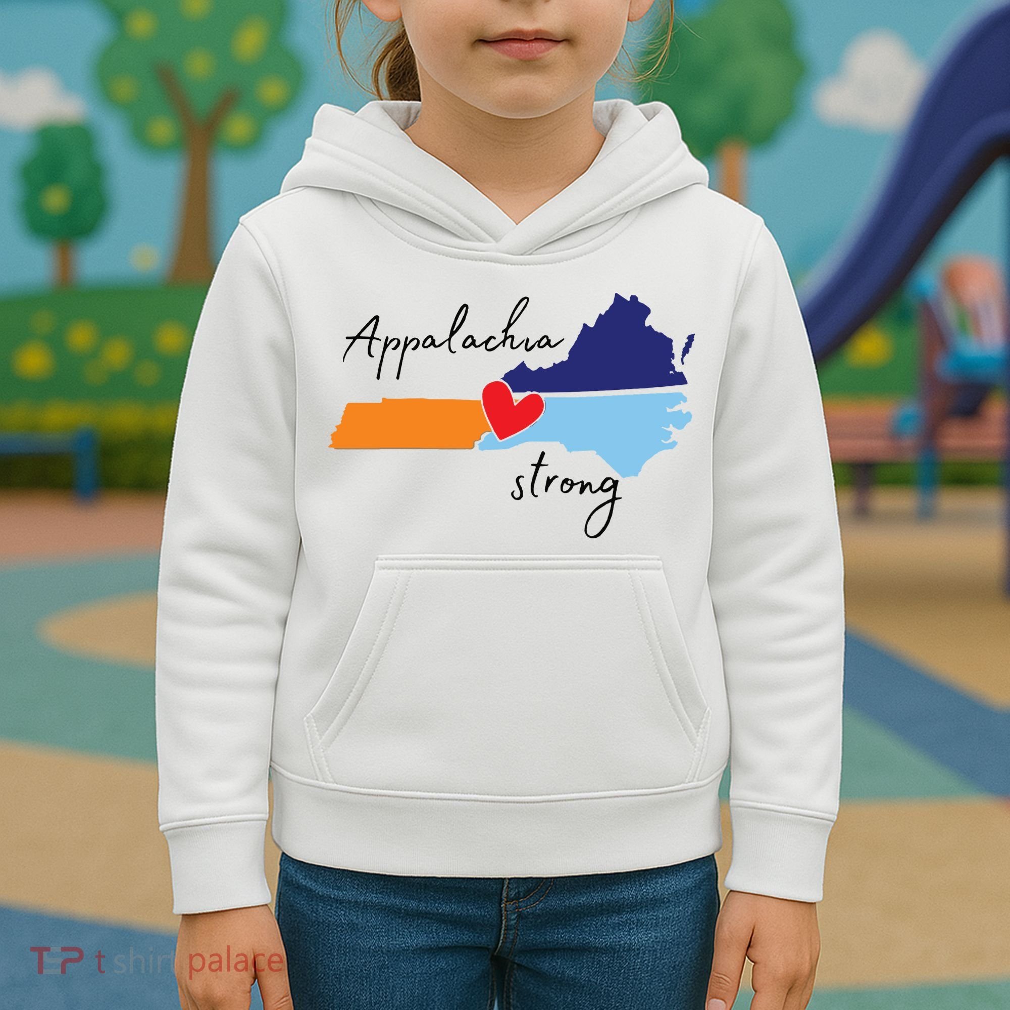 Appalachia Strong Hurricane Helene Disaster Relief Kids Hoodie