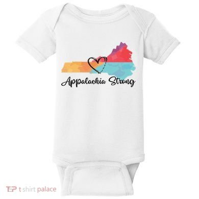 Appalachia Strong Hurricane Helene Disaster Relief Baby Bodysuit