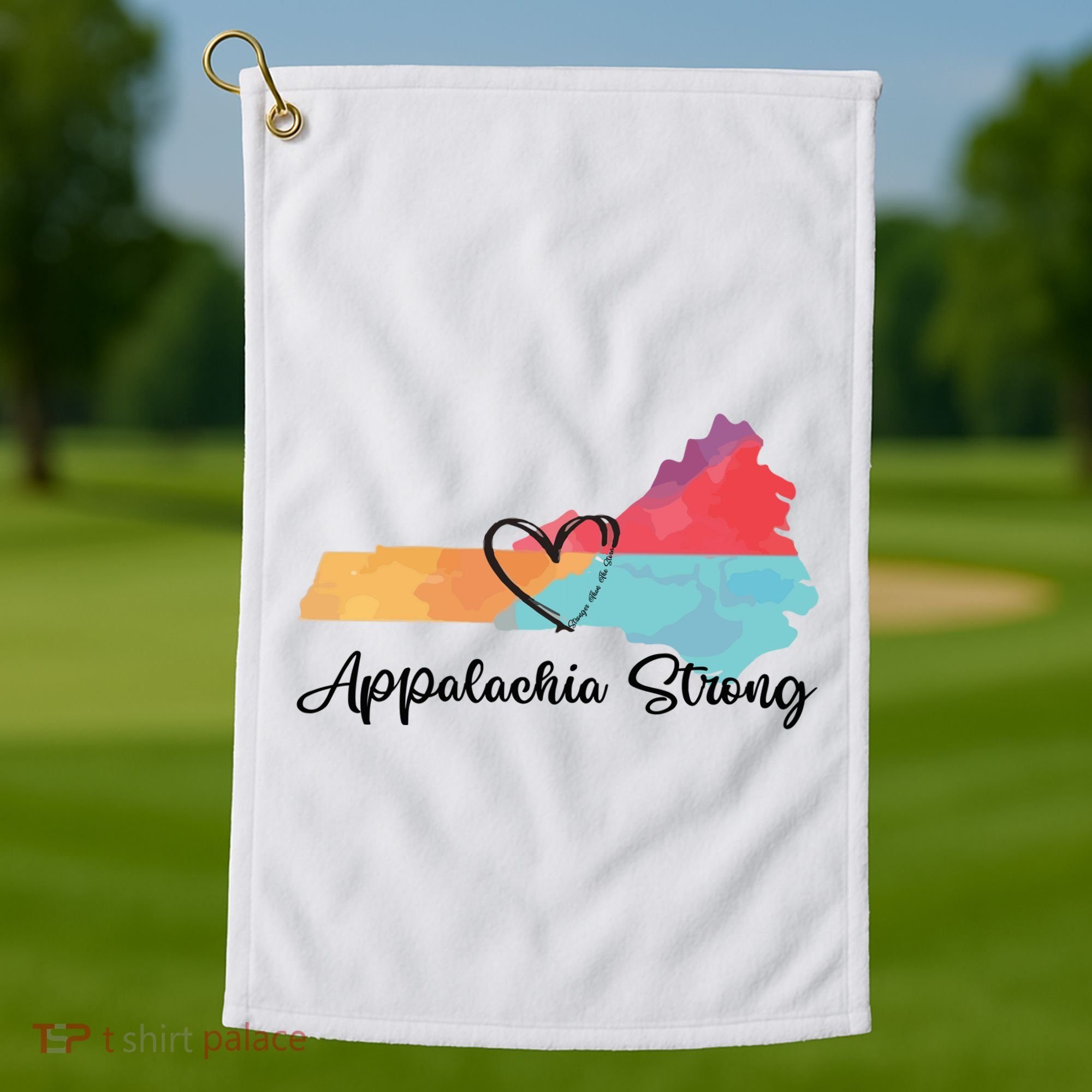 Appalachia Strong Hurricane Helene Disaster Relief Golf Towel