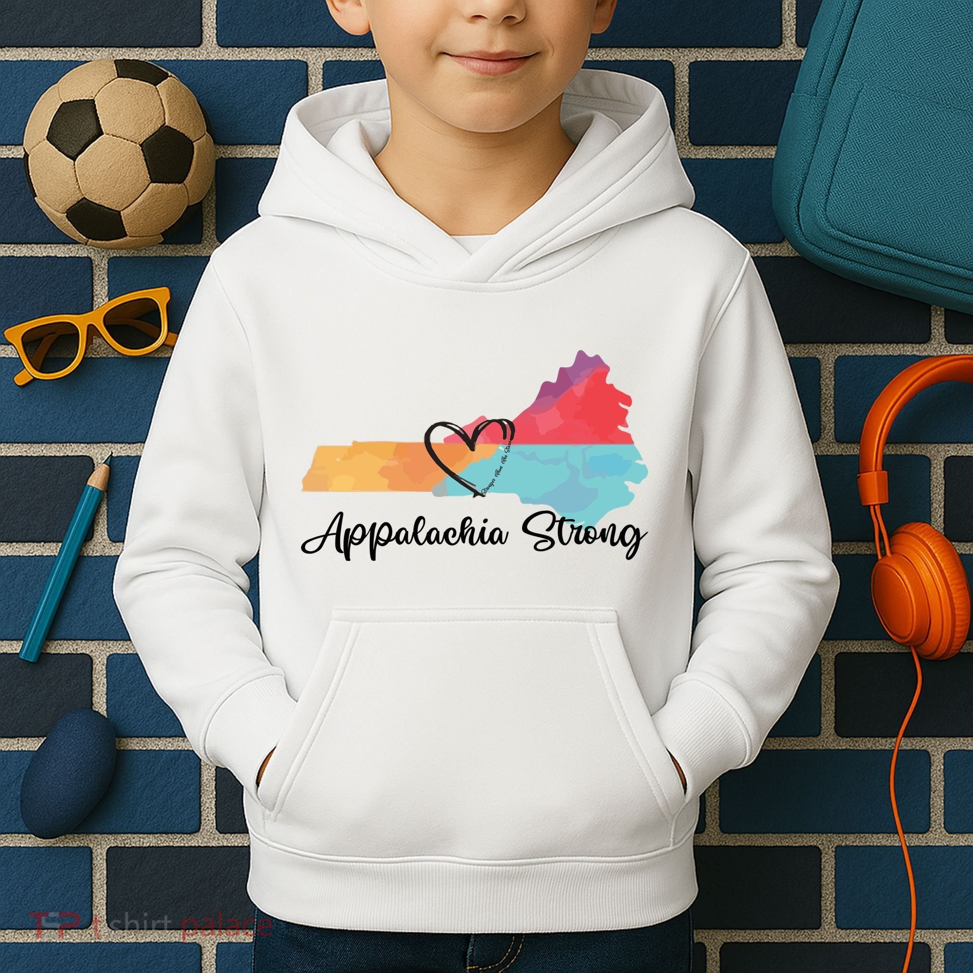 Appalachia Strong Hurricane Helene Disaster Relief Kids Hoodie