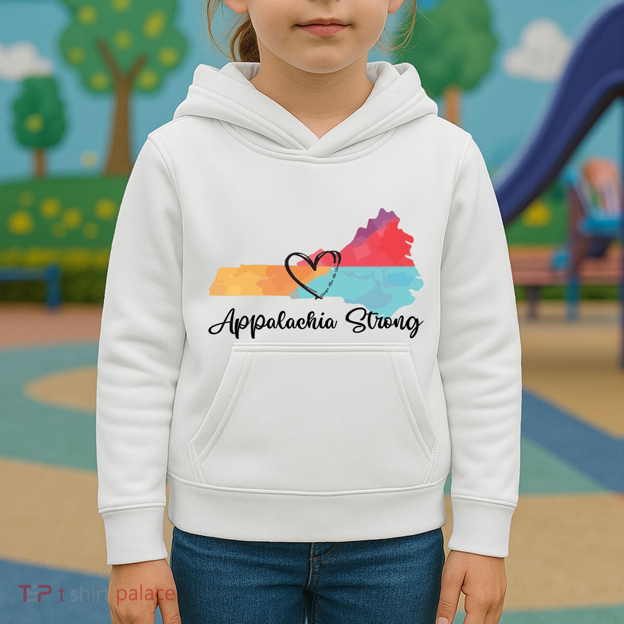 Appalachia Strong Hurricane Helene Disaster Relief Kids Hoodie