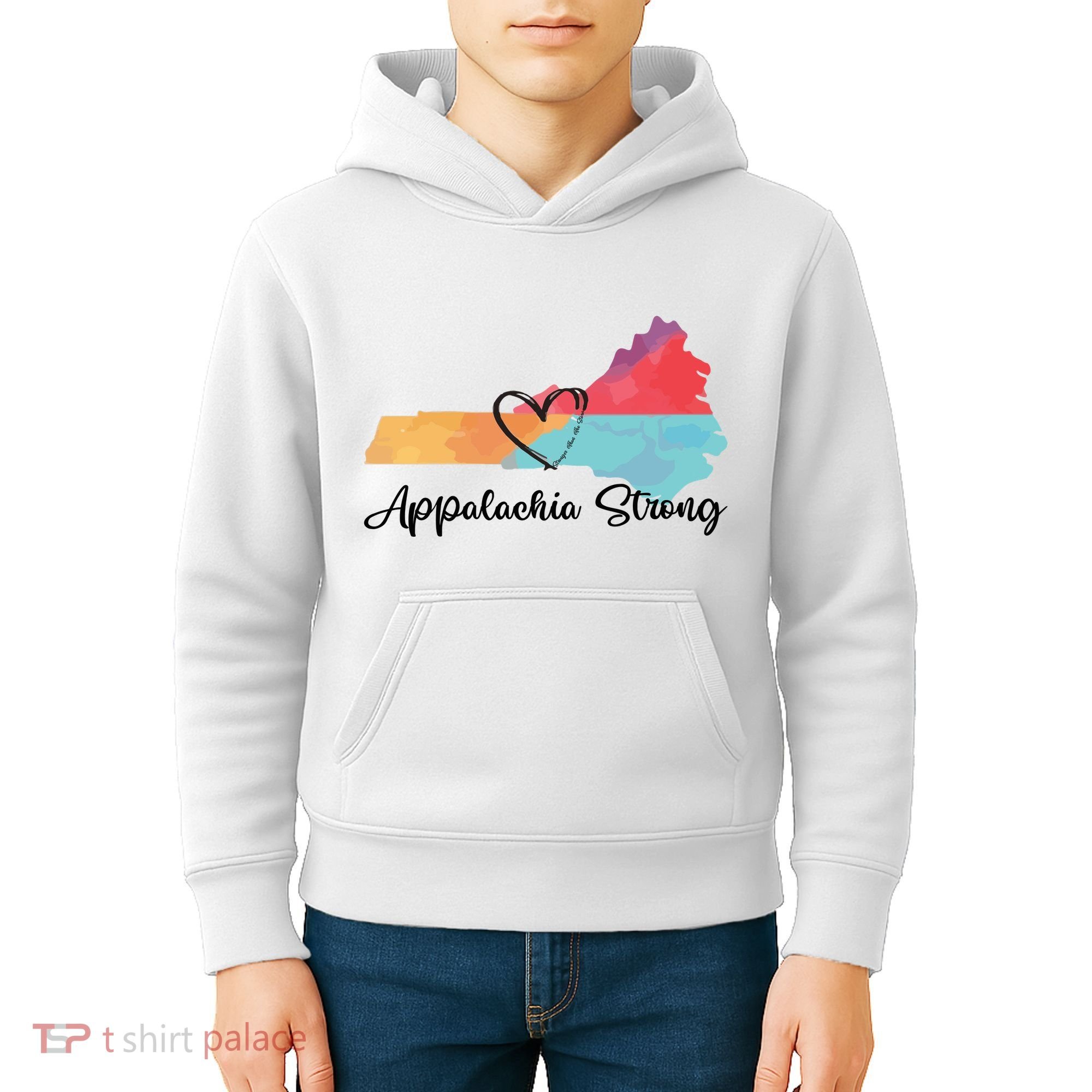 Appalachia Strong Hurricane Helene Disaster Relief Kids Hoodie