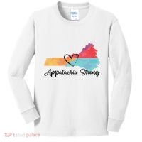 Appalachia Strong Hurricane Helene Disaster Relief Kids Long Sleeve Shirt thumb 0