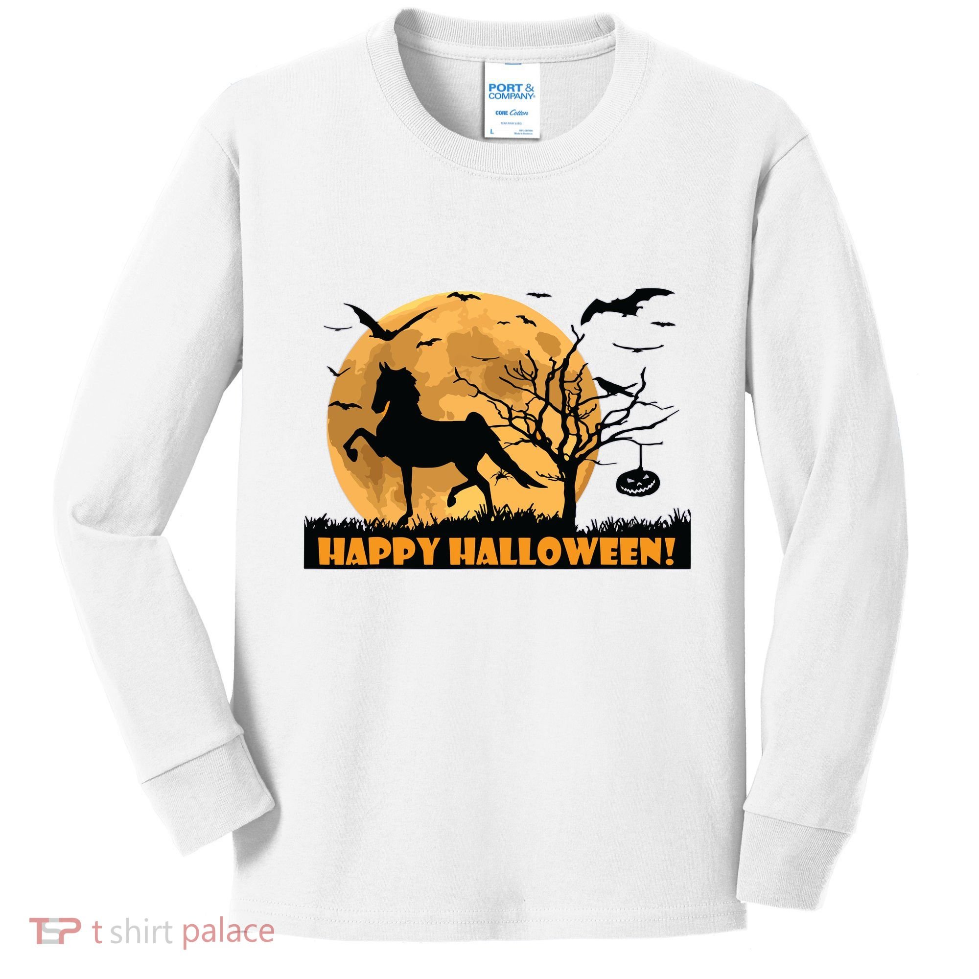 American Saddlebred Horse Training Gaited Horses Equitation Kids Long Sleeve Shirt