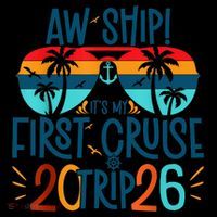 Aw Ship Its My First Cruise Trip 2026 Coffee Mug thumb 5