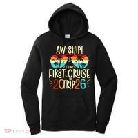 Aw Ship Its My First Cruise Trip 2026 Women's Hoodie thumb 0