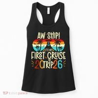 Aw Ship Its My First Cruise Trip 2026 Women's Tank Top thumb 0