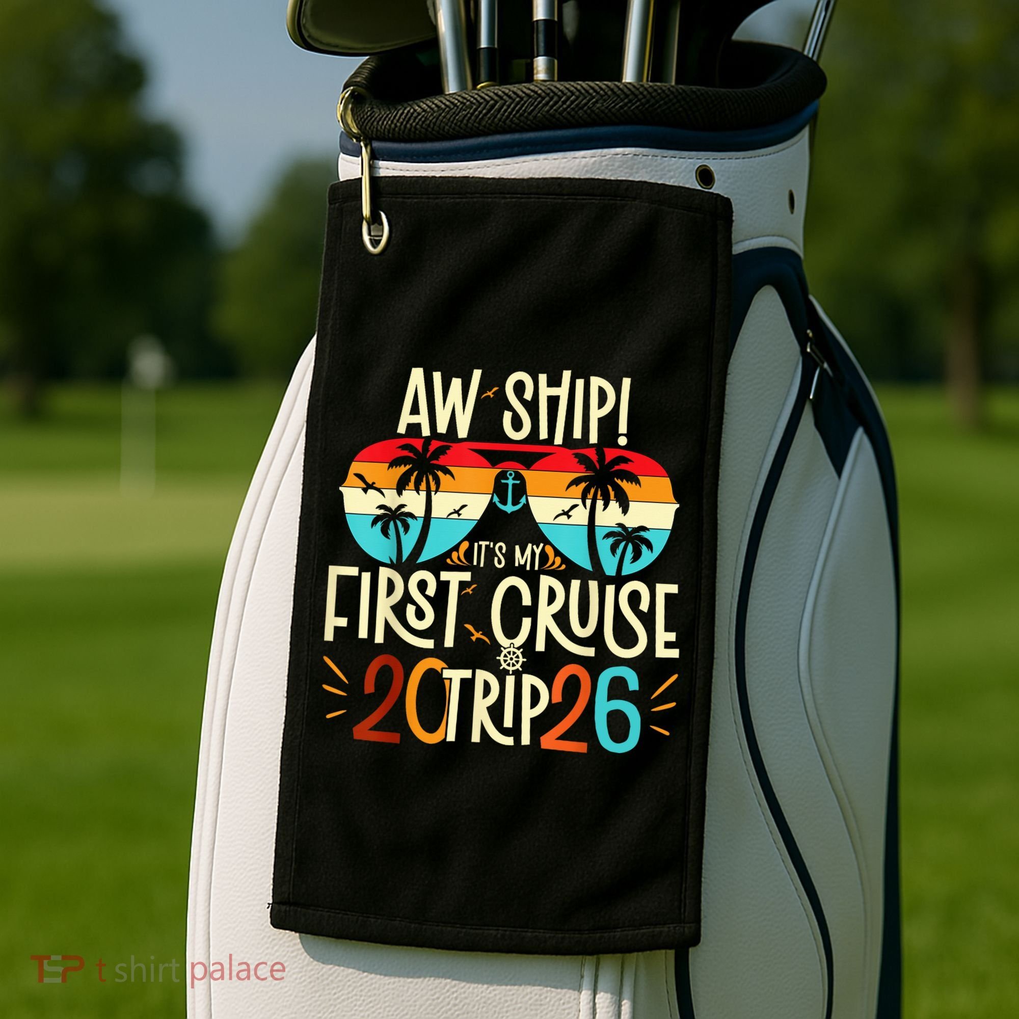 Aw Ship Its My First Cruise Trip 2026 Golf Towel