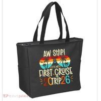Aw Ship Its My First Cruise Trip 2026 Tote Bag thumb 2