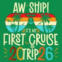 Aw Ship Its My First Cruise Trip 2026 Hoodie thumb 7