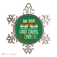 Aw Ship Its My First Cruise Trip 2026 Ornament thumb 0