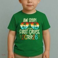 Aw Ship Its My First Cruise Trip 2026 Toddler T-Shirt thumb 2