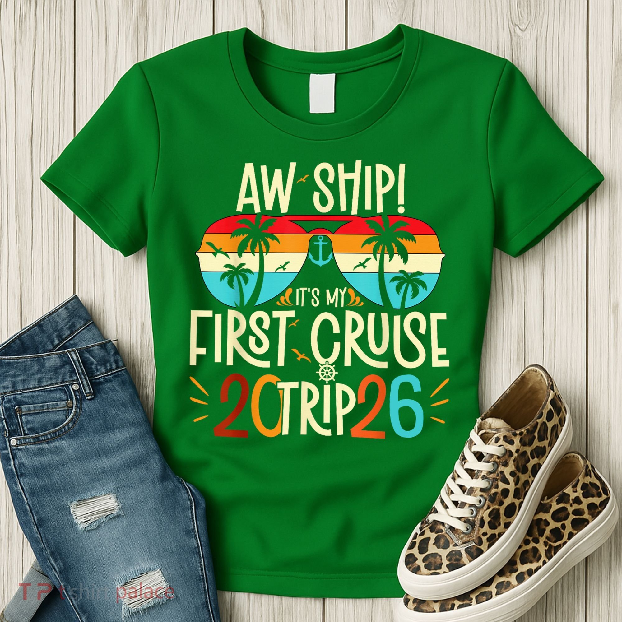 Aw Ship Its My First Cruise Trip 2026 Women's T-Shirt