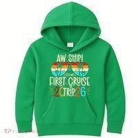 Aw Ship Its My First Cruise Trip 2026 Kids Hoodie thumb 0