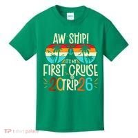Aw Ship Its My First Cruise Trip 2026 Kids T-Shirt thumb 0