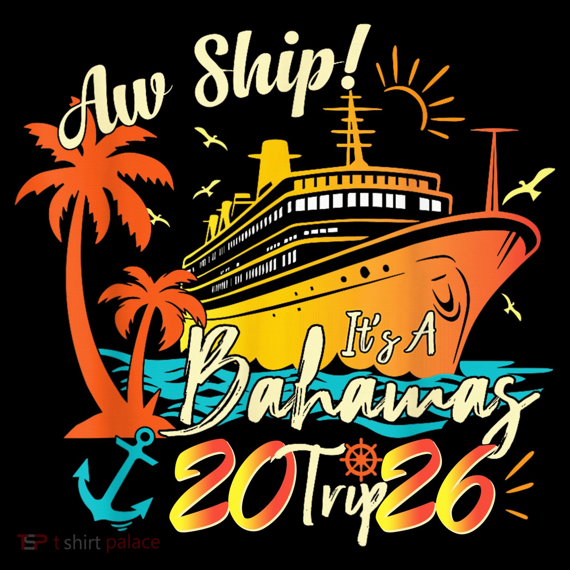 Aw Ship Its A Bahamas Trip 2026 Doggie Tank