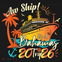 Aw Ship Its A Bahamas Trip 2026 Women's Hoodie thumb 2