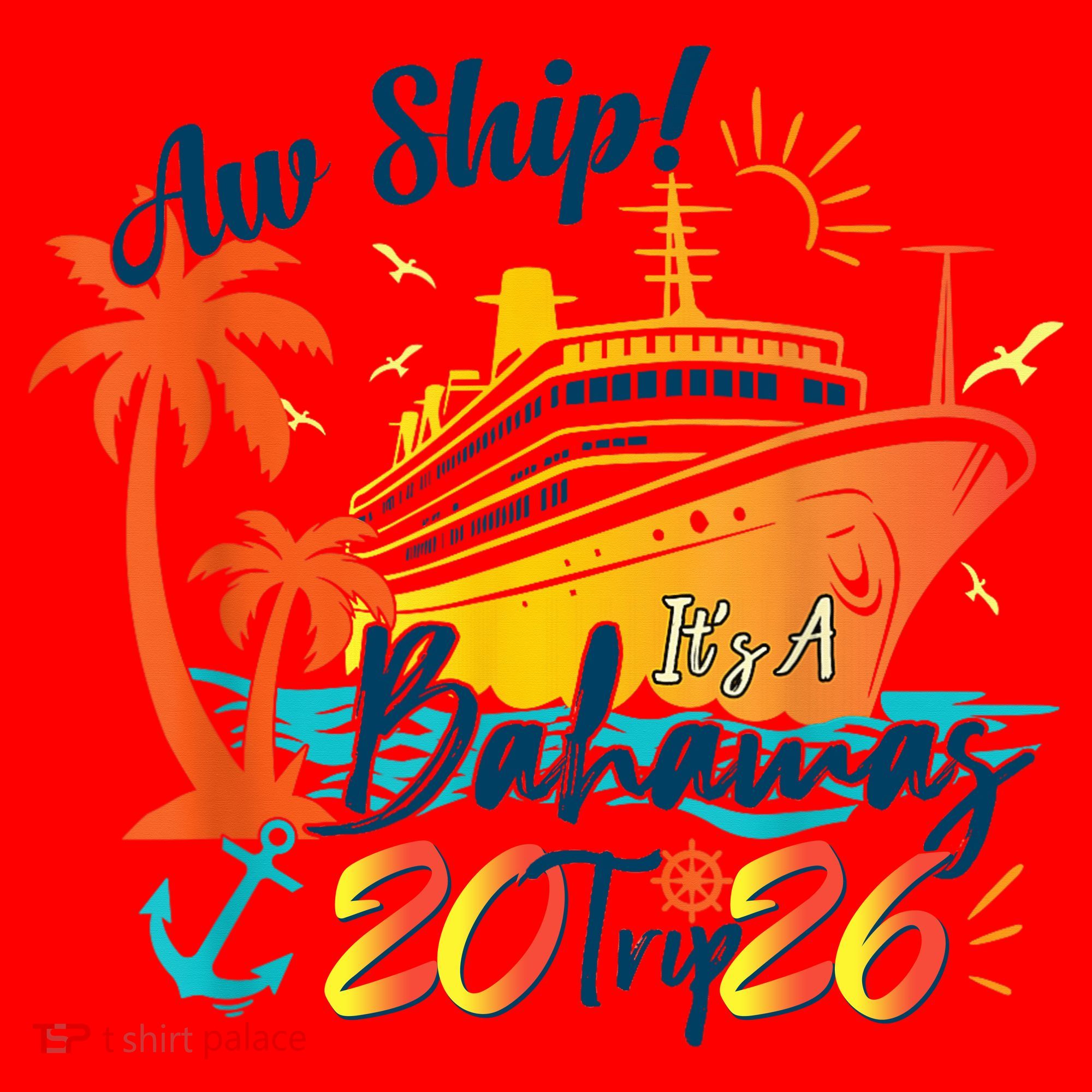 Aw Ship Its A Bahamas Trip 2026 Santa Hat