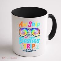 Aw Ship Its A Besties Trip 2026 Coffee Mug thumb 1