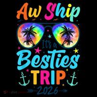 Aw Ship Its A Besties Trip 2026 Coffee Mug thumb 5