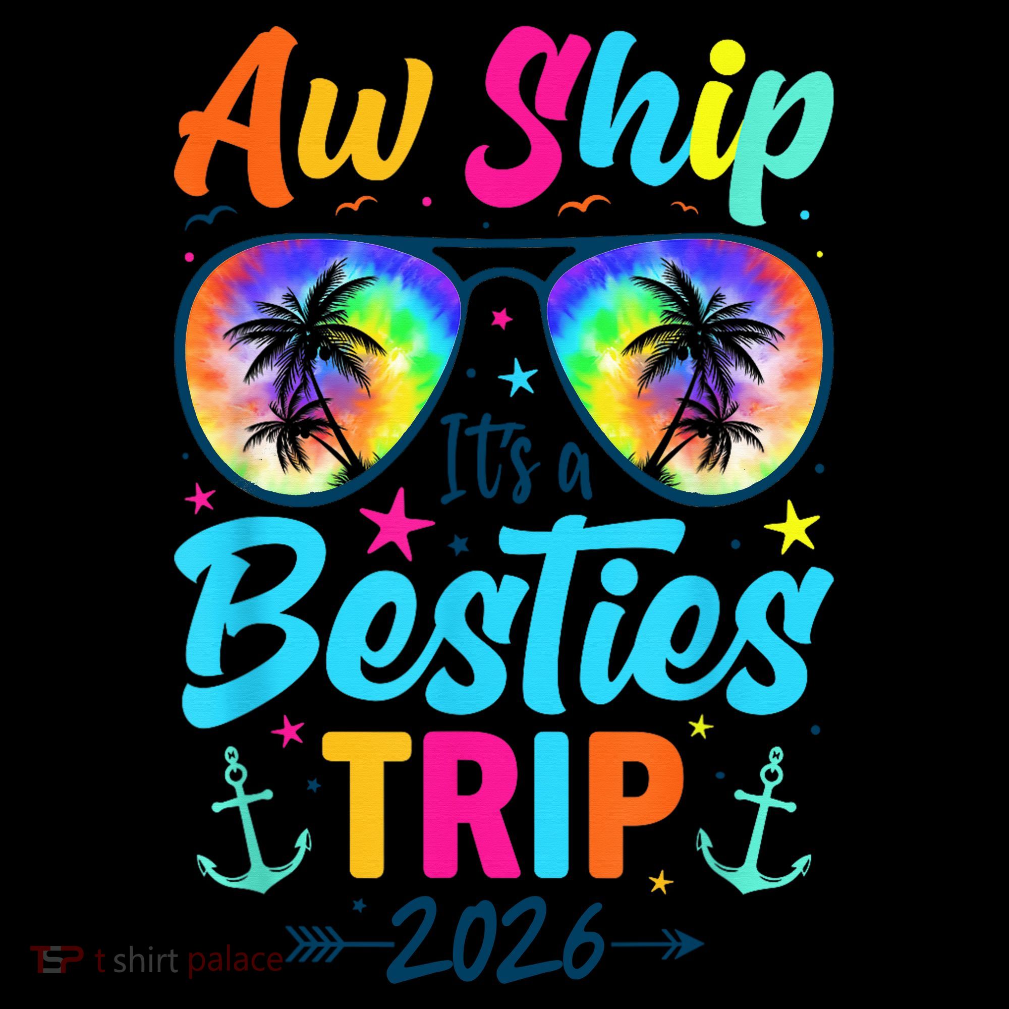 Aw Ship Its A Besties Trip 2026 Coffee Mug