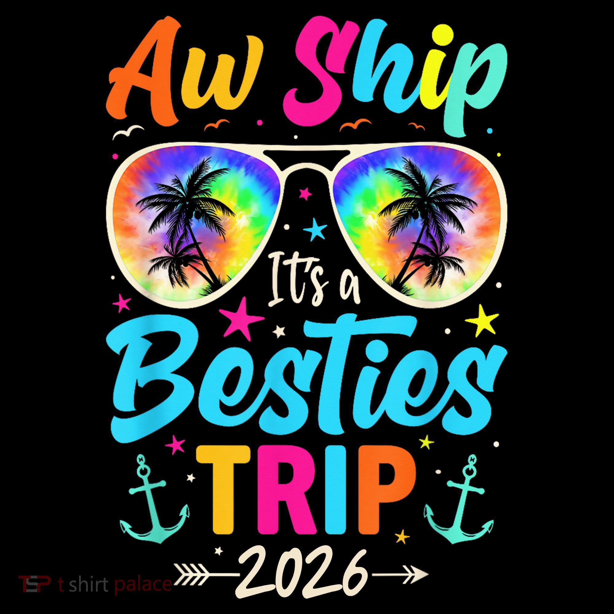Aw Ship Its A Besties Trip 2026 Ornament