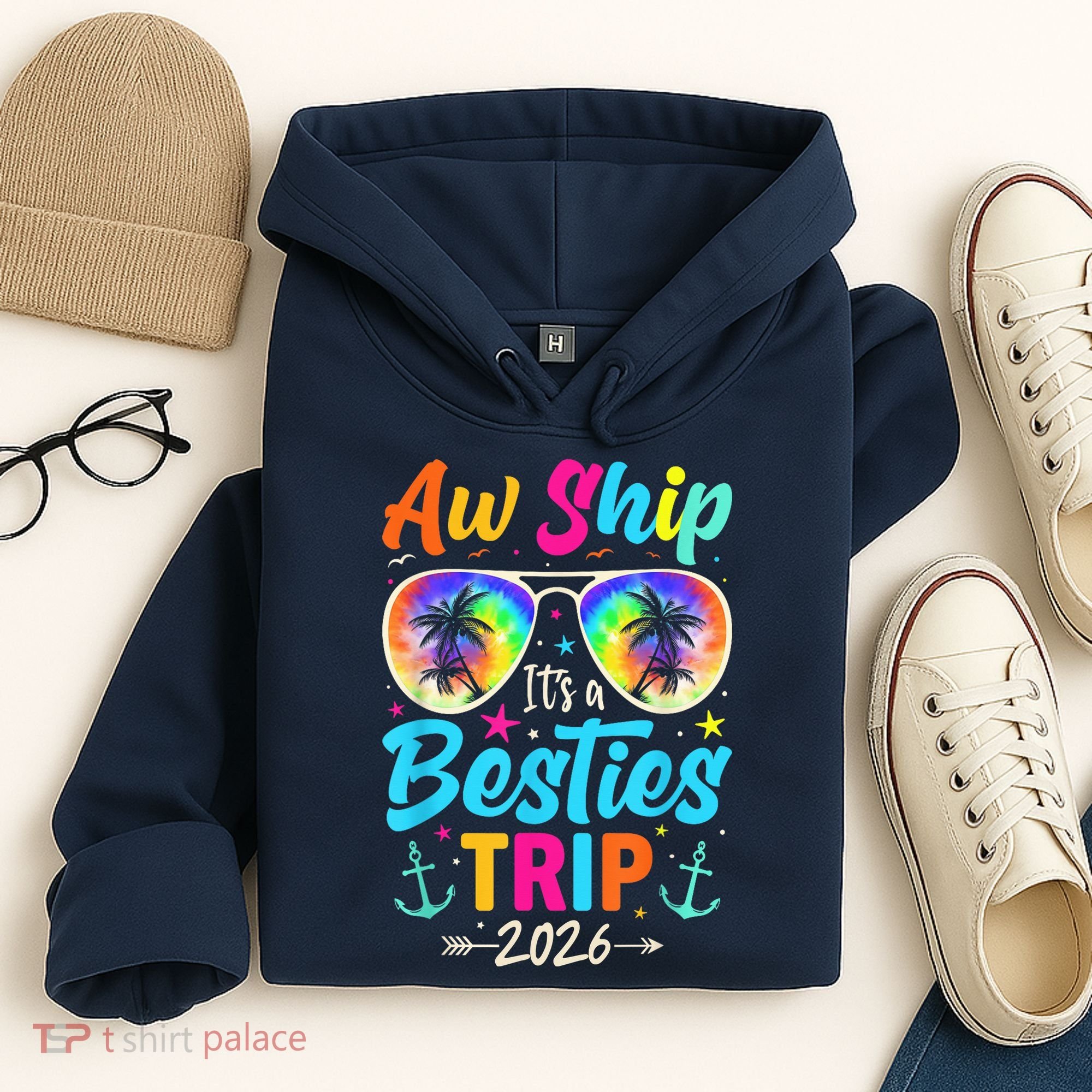Aw Ship Its A Besties Trip 2026 Hoodie