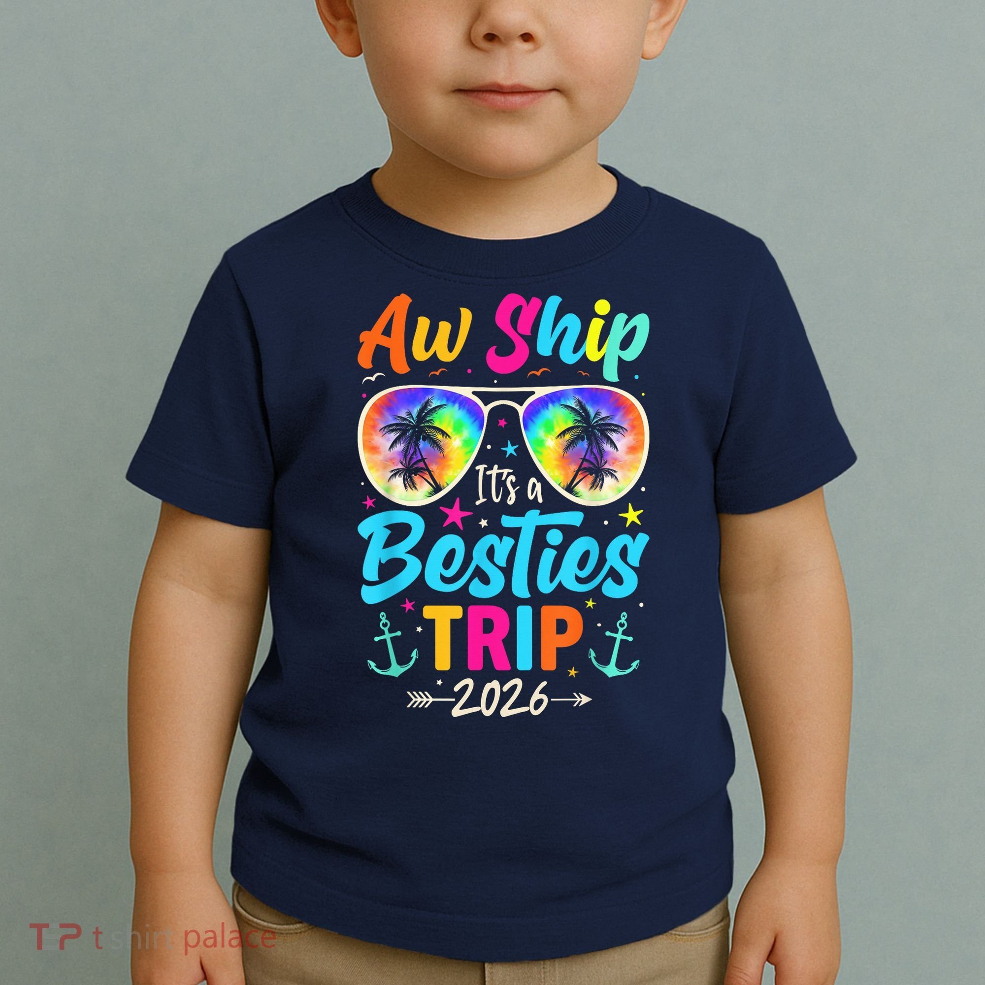 Aw Ship Its A Besties Trip 2026 Toddler T-Shirt