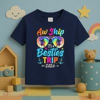 Aw Ship Its A Besties Trip 2026 Toddler T-Shirt thumb 3