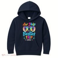 Aw Ship Its A Besties Trip 2026 Kids Hoodie thumb 0