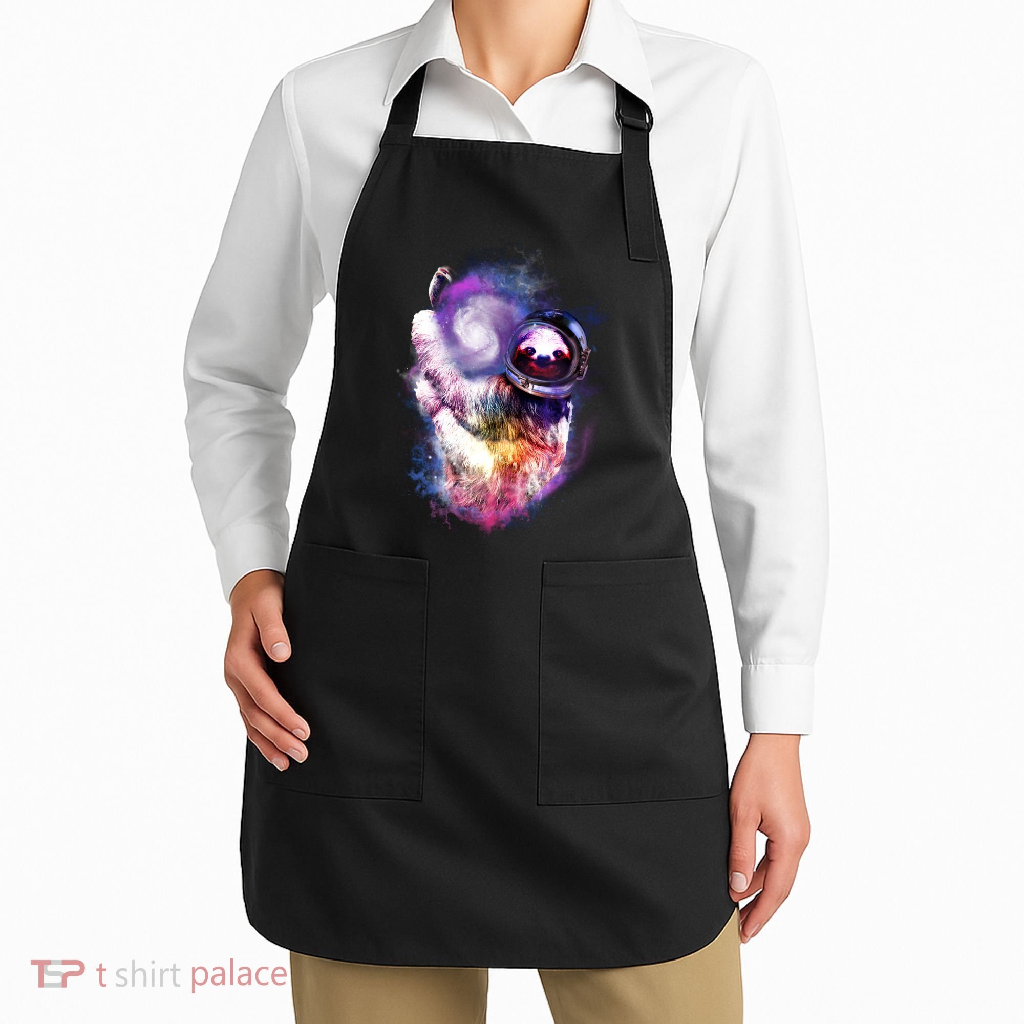 Astronaut Sloth In Space Apron