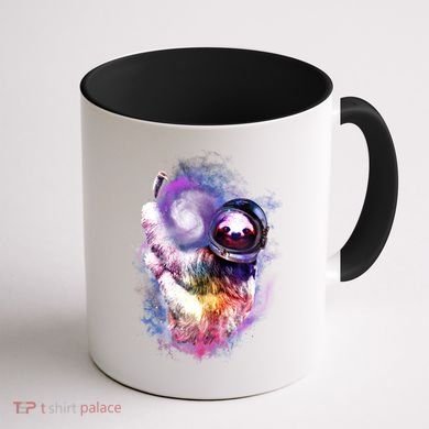 Astronaut Sloth In Space Coffee Mug back