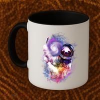 Astronaut Sloth In Space Coffee Mug thumb 2