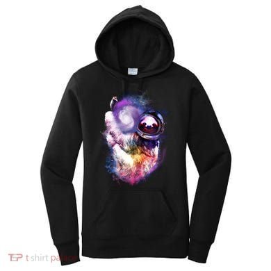 Astronaut Sloth In Space Women's Hoodie