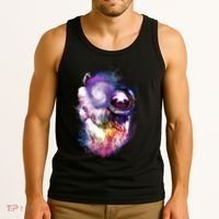 Astronaut Sloth In Space Tank Top thumb 3