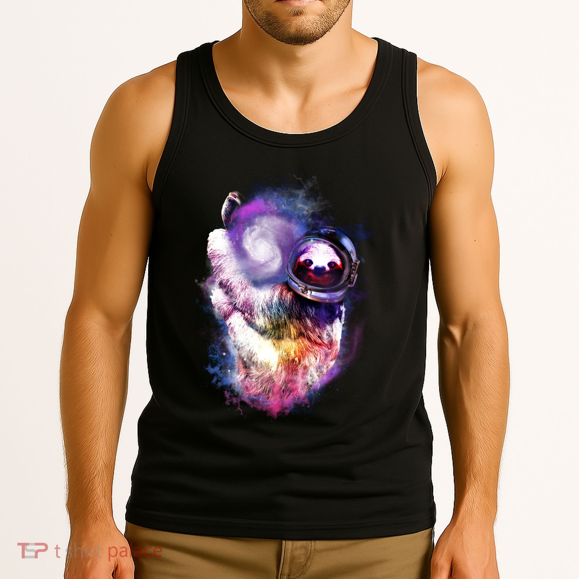 Astronaut Sloth In Space Tank Top