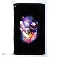 Astronaut Sloth In Space Golf Towel thumb 0
