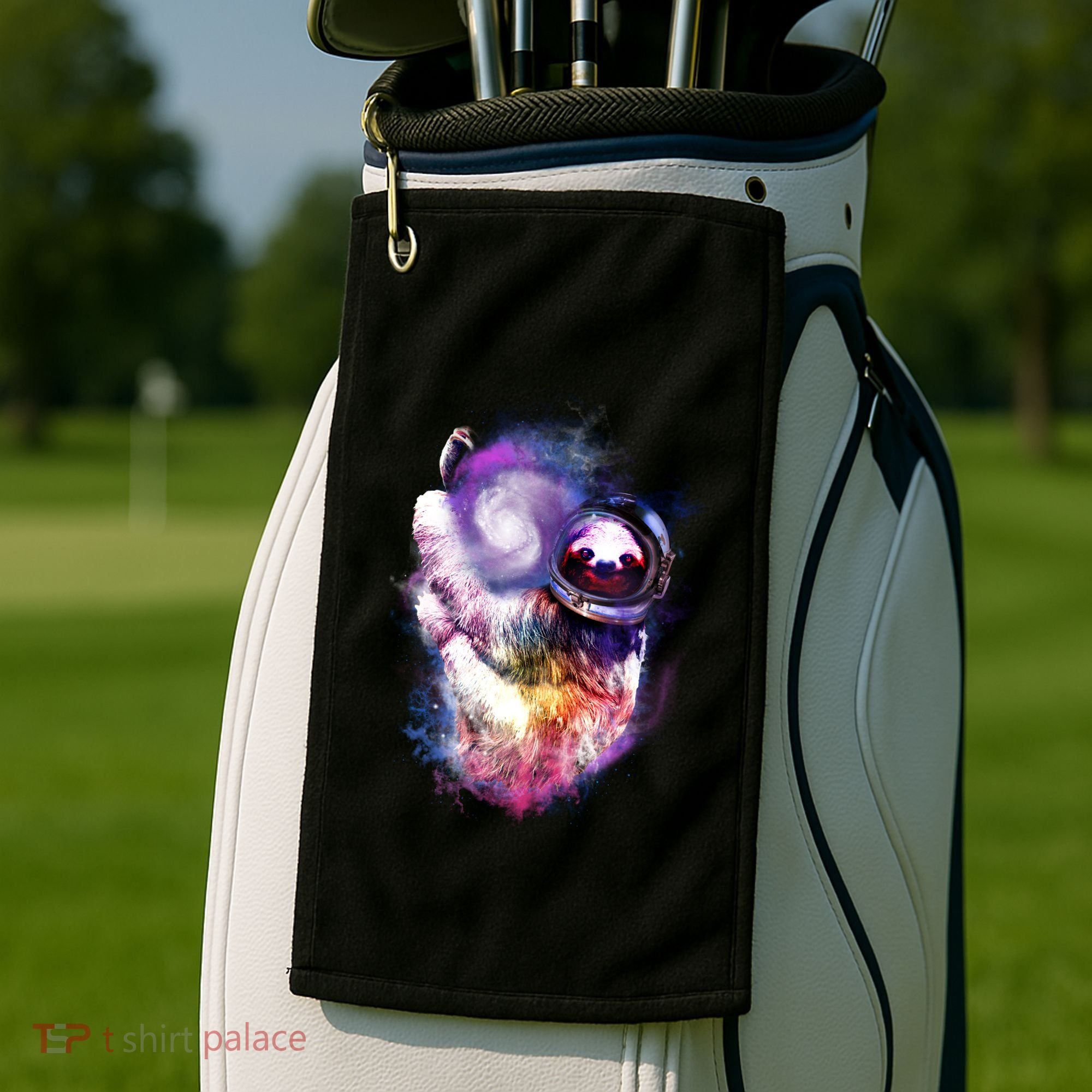 Astronaut Sloth In Space Golf Towel