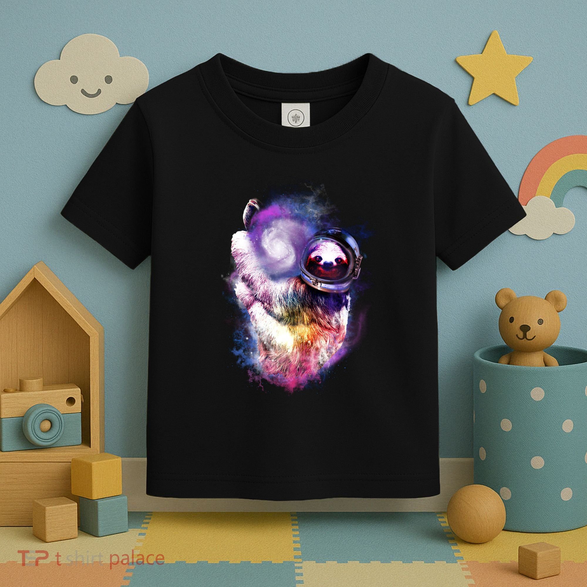 Astronaut Sloth In Space Toddler T-Shirt