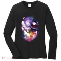 Astronaut Sloth In Space Women's Long Sleeve Shirt thumb 0