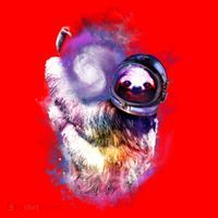 Astronaut Sloth In Space Santa Hat thumb 1