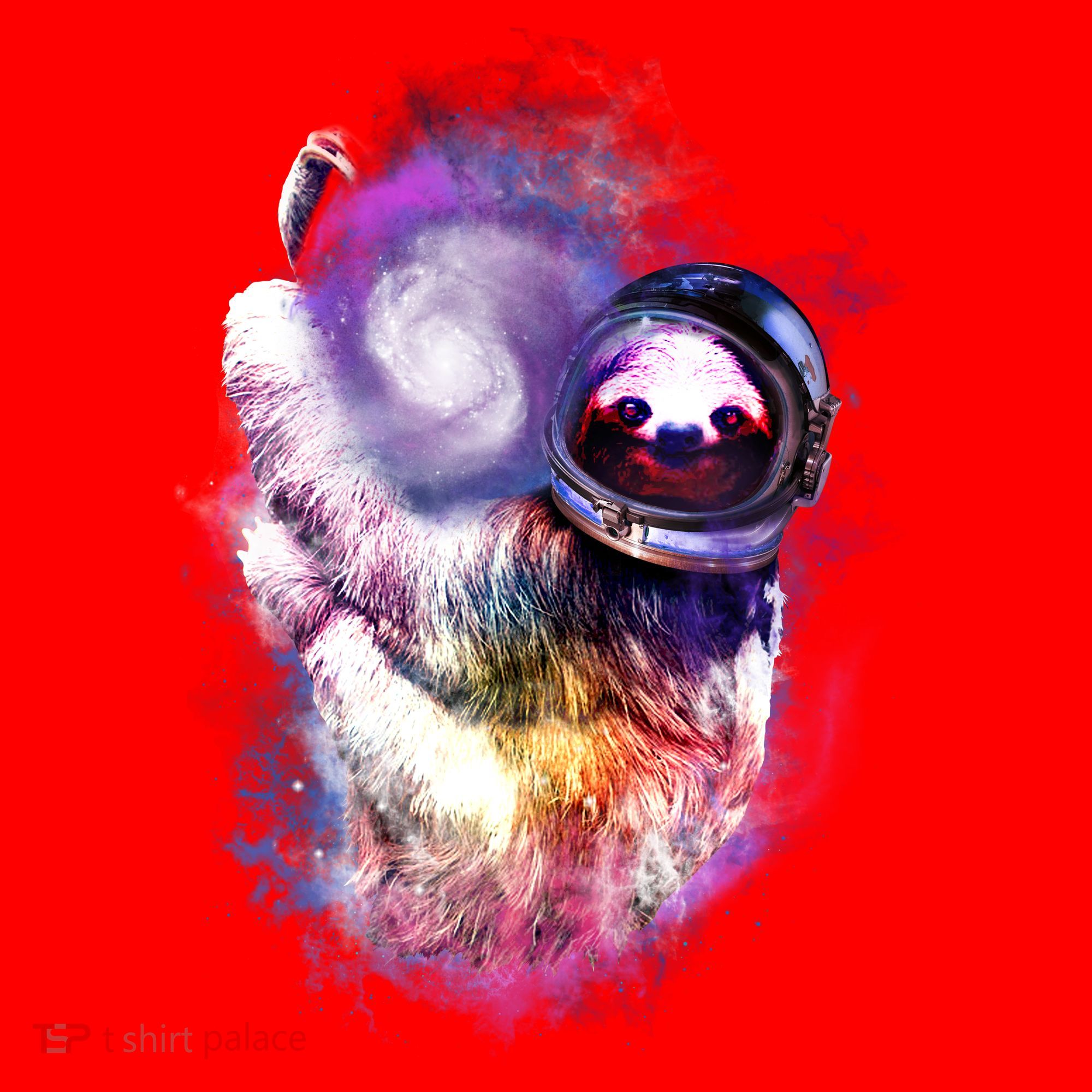 Astronaut Sloth In Space Santa Hat