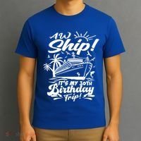 Aw Ship ItS My 30th Birthday Trip Cruise Birthday Vacation Gift T-Shirt thumb 3