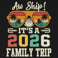 Aw Ship Its A 2026 Family Trip Cruise Ship Long Sleeve Shirt thumb 2