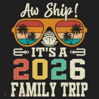 Aw Ship Its A 2026 Family Trip Cruise Ship Beanie thumb 2
